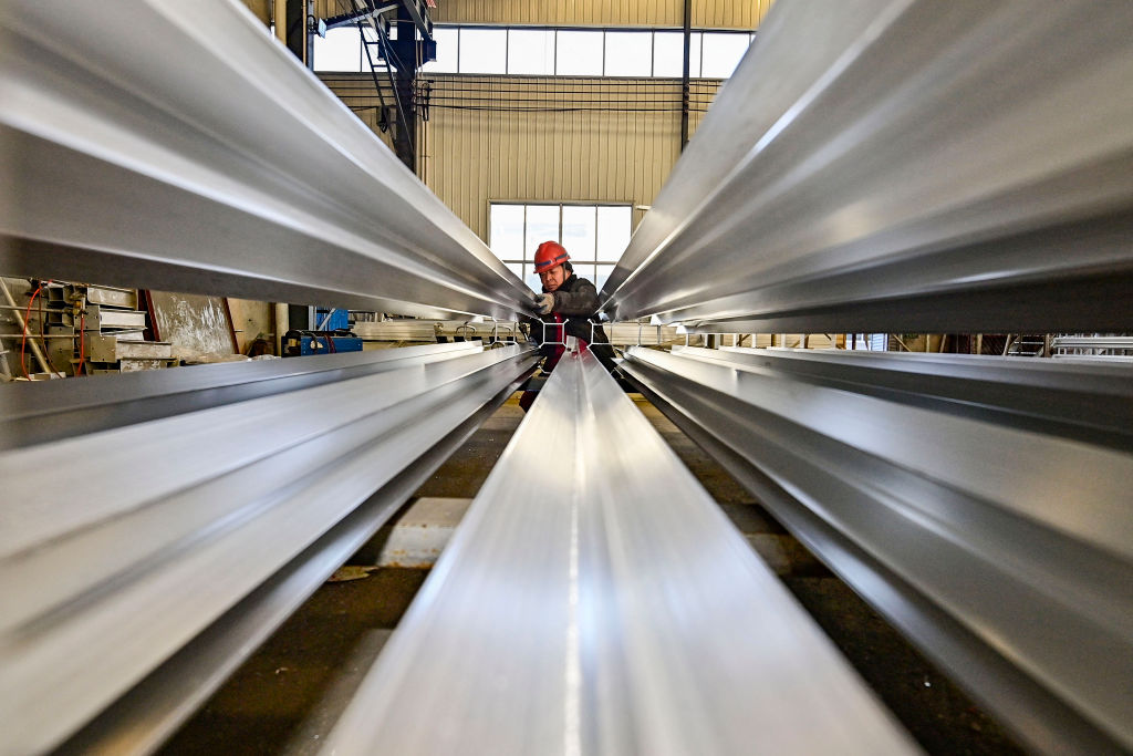 A steel factory in China