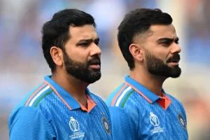 Rohit Sharma (L) and Virat Kohli.