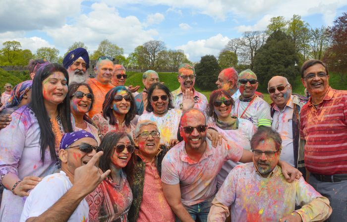 Holi celebrations at Cardiff Castle