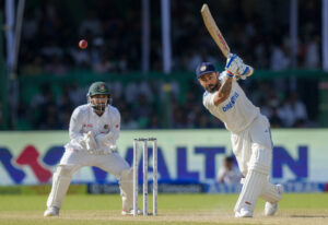 Virat Kohli gifts his bat to retiring Shakib al Hasan