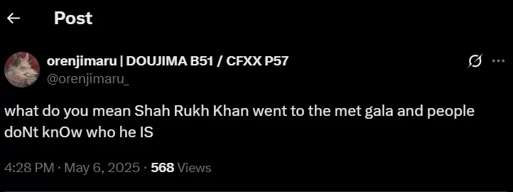 “Do you know who he is?” Shah Rukh Khan snubbed at Met Gala 2025, fans erupt over reporter’s ignorance