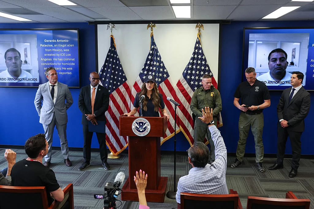 Senator Alex Padilla forcibly removed from DHS press conference amid immigration clash with Secretary Noem